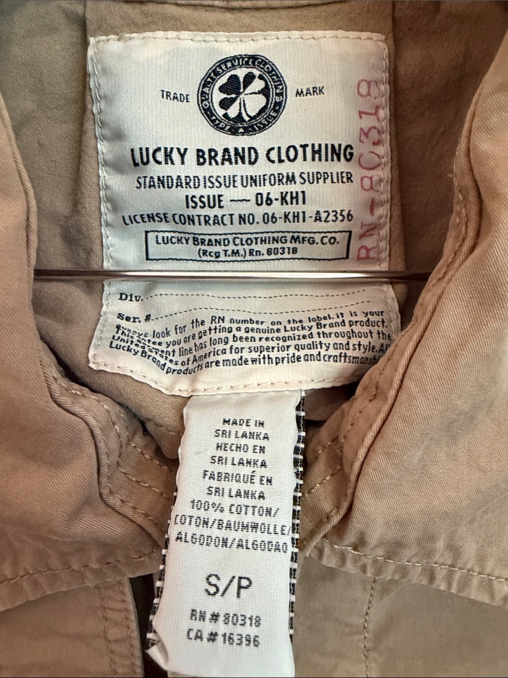 Lucky Brand Tan Trench Coat - Classic Lightweight Design - Picture 7 of 7